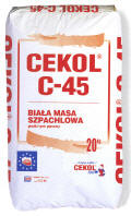 Шпатлевка (шпаклевка, сухая гипсовая смесь): Cekol C-45 (Цекол Ц-45)